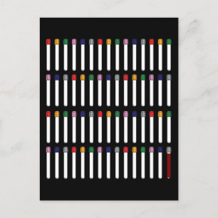 Carte Postale Tubes de phlébotomie