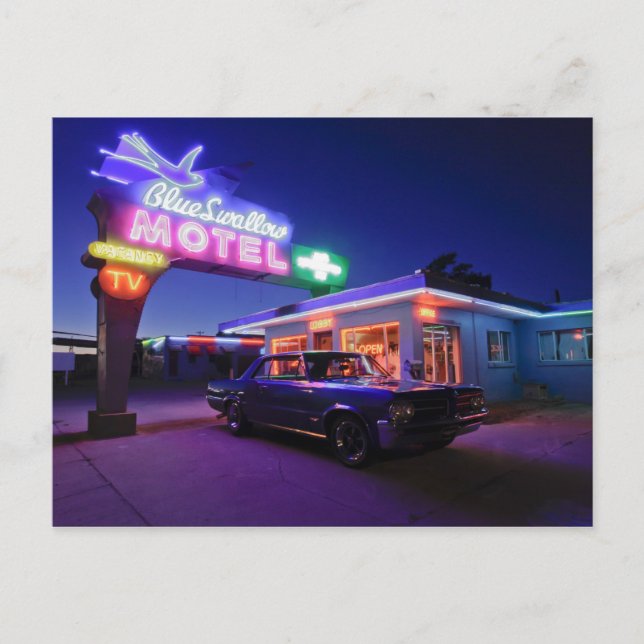 Carte Postale Tucumcari, Nouveau Mexique, Etats-Unis. Itinéraire (Devant)