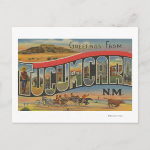 Carte Postale Tucumcari, Nouveau-Mexique - Scènes de grandes let