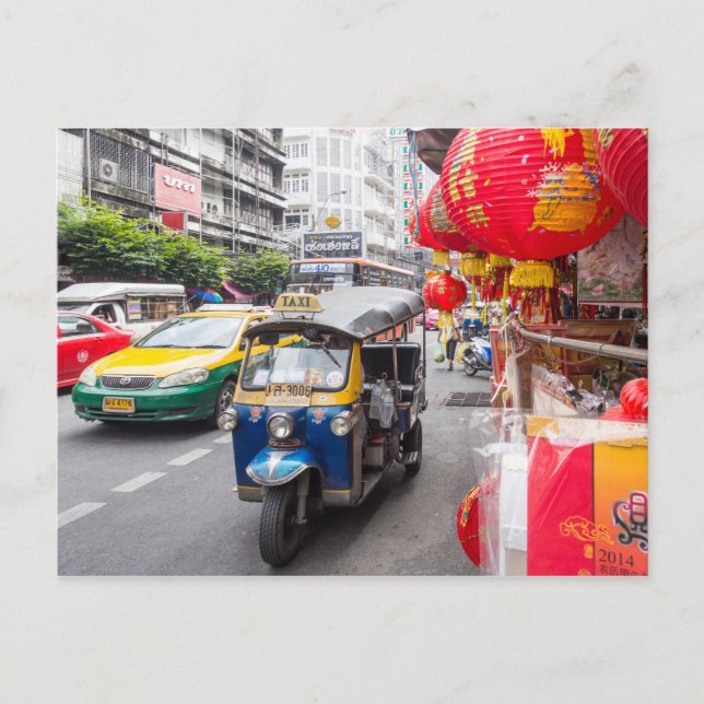 Carte Postale Tuk tuk, Bangkok (Devant)