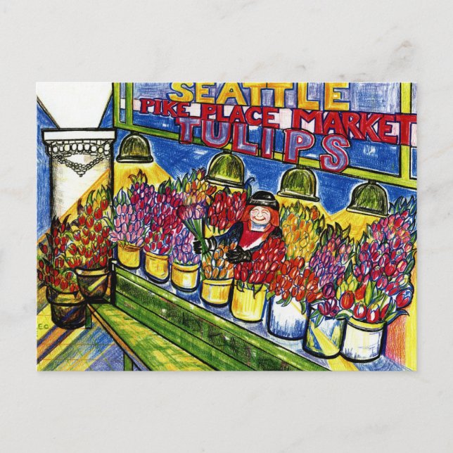 Carte Postale Tulip Lady (Devant)