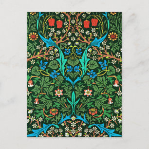 Carte Postale Tulip, un motif floral vintage William Morris