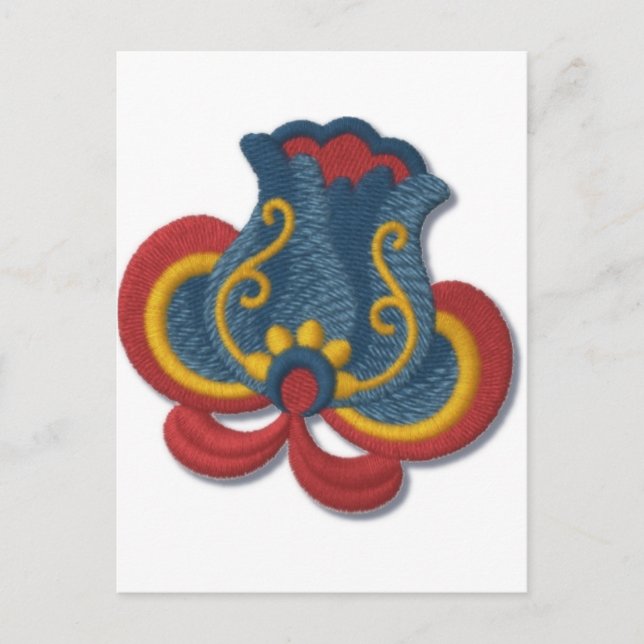 Carte Postale Tulipe roupie norvégienne (Devant)