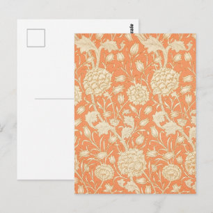 Carte Postale Tulipe sauvage de William Morris, Art floral orang