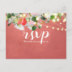 Carte Postale Tulipes & Roses de printemps Blush RSVP
