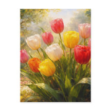Tulips Garden - Painterly Style
