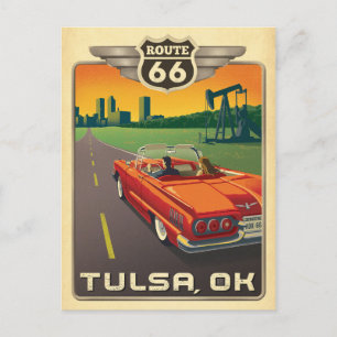 Carte Postale Tulsa, OK - Route 66
