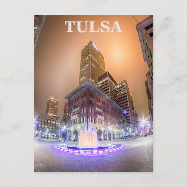 Carte Postale tulsa oklahoma centre-ville (Devant)
