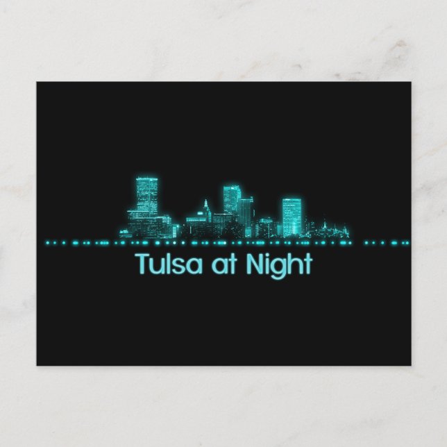 Carte Postale Tulsa Skyline (Devant)