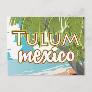 Carte Postale Tulum, affiche de voyage mexicaine