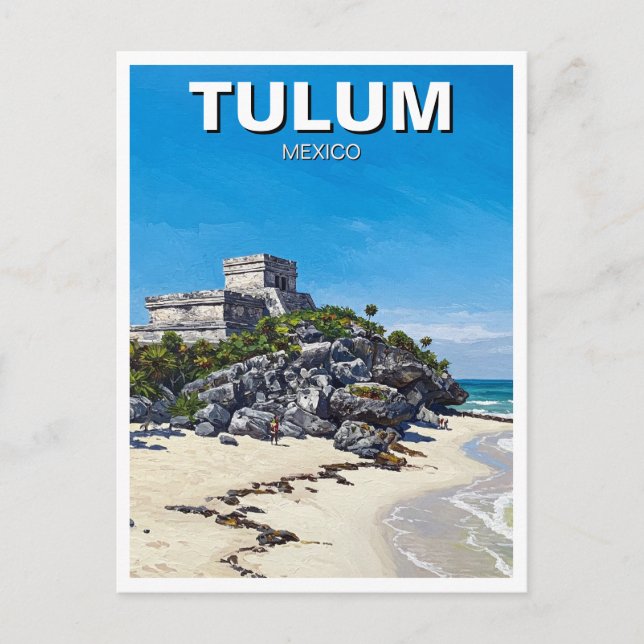Carte Postale Tulum Mexico Travel (Devant)