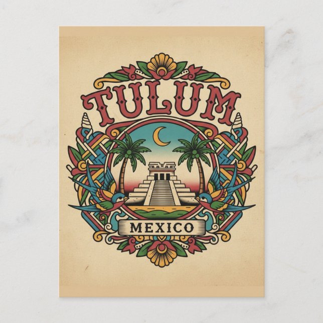 Carte Postale Tulum Mexique (Devant)