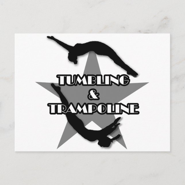Carte Postale Tumbling et Trampoline (Devant)