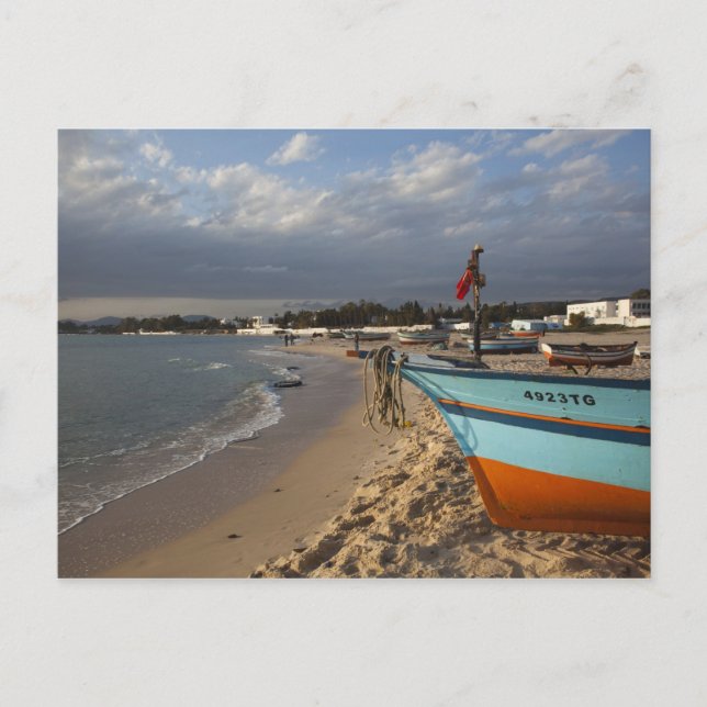 Carte Postale Tunisie, Casquette Bon, Hammamet, front de mer, (Devant)