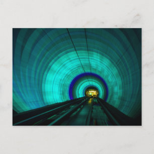 Carte Postale Tunnel ferroviaire bleu, Singapour