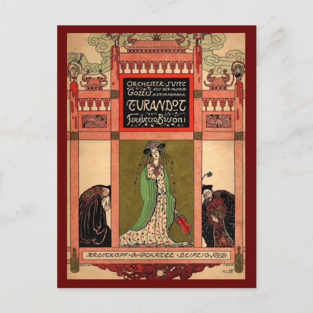 Carte Postale Turandot, Opéra de Puccini (Devant)