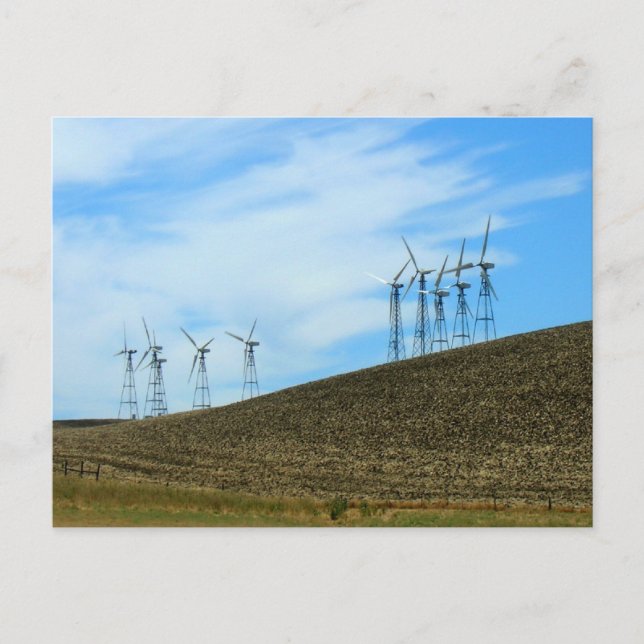 Carte postale - Turbines éoliennes (Devant)