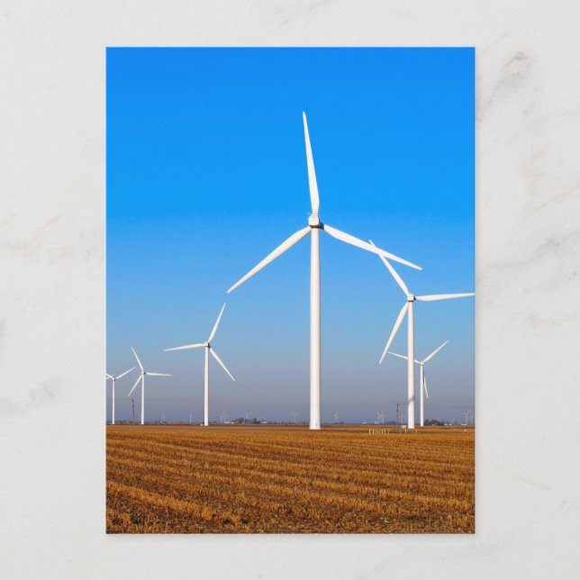 Carte postale Turbines Wind Mill (Devant)