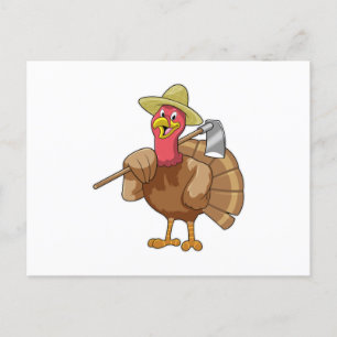 Carte Postale Turkey as Farmer