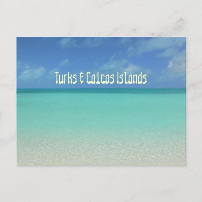 carte postale, "TURKS & CAICOS ISLANDS" (Devant)