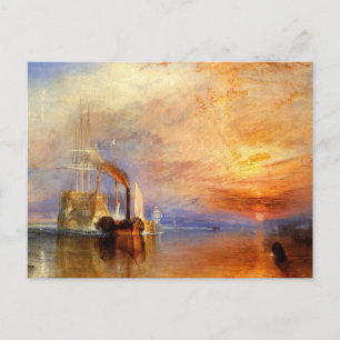 Carte Postale turner, j m w - le combattant téméraire a remorqué