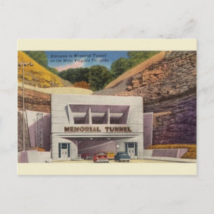 Carte postale Turnpike vintage Memorial Tunnel