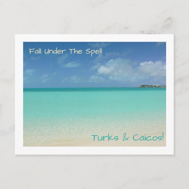 carte postale/TURQUES ET CAICOS / "TOMBER SOUS L'O (Devant)