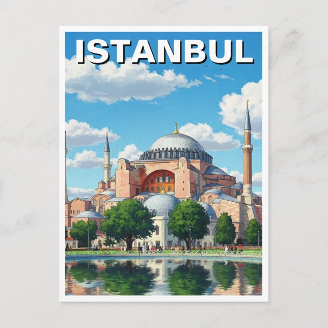 Carte Postale Turquie Istanbul Sainte-Sophie (Devant)