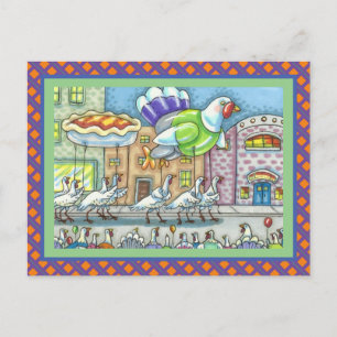 CARTE POSTALE TURQUIE MERCI JOUR PARADE, HÉLIUM BALLONS