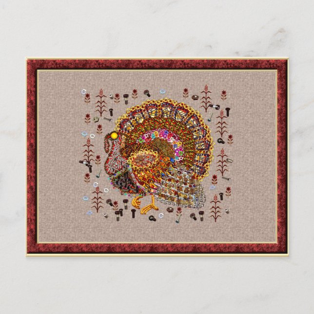 Carte Postale Turquie métallique (Devant)