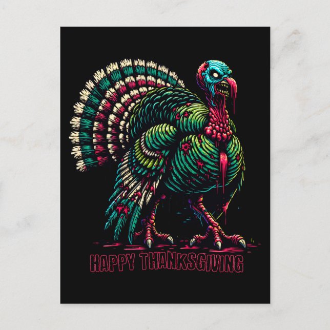 Carte Postale Turquie Zombie Thanksgiving (Devant)