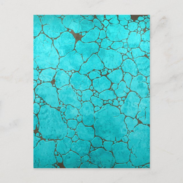 Carte Postale turquoise (Devant)