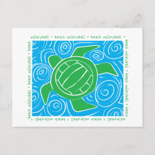 Carte Postale Turtle Beach Volleyball