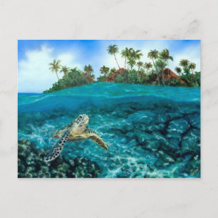 Carte Postale Turtle village de Kona