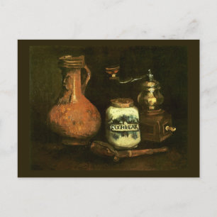 Carte Postale Tuyau de moulage à café Coque & Jug Van Gogh Art