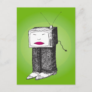 Carte postale TV portable