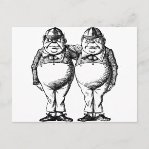 Carte Postale Tweedle Dee et Tweedle Dum