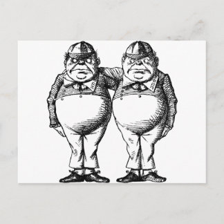 Carte Postale Tweedle Dee et Tweedle Dum