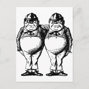 Carte Postale Tweedle Dee et Tweedle Dum Enked