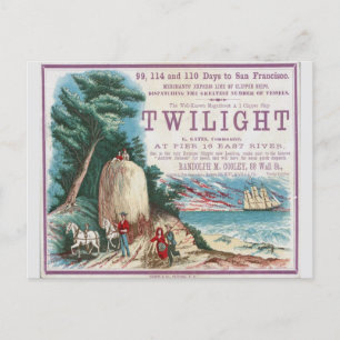 Carte Postale Twilight Clipper voilier