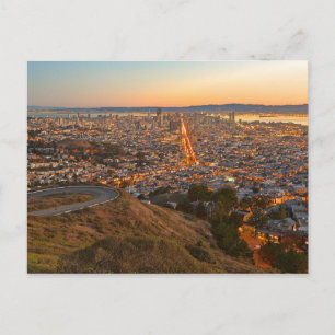 Carte postale Twin Peaks, San Francisco, Californi