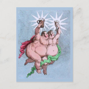 Carte Postale Twin Stars Castor et Pollux par Gillray