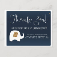 Twinkle Little Star Elephant Baby shower Merci