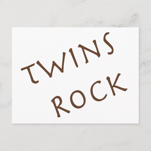 Carte Postale Twins Rock (Devant)