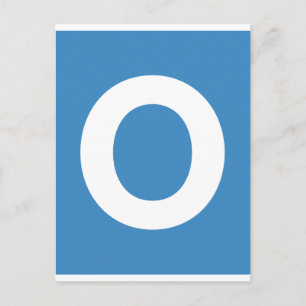 Carte Postale Twitter Emoji - Lettre O