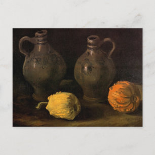 Carte Postale Two Jars and Two Citrouilles par Vincent van Gogh