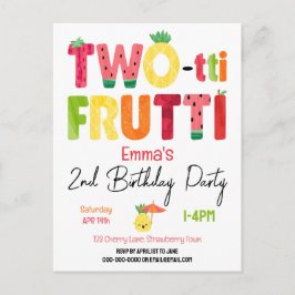 Carte Postale TWO-tti Frutti Cuties 2e Anniversaire Fruit Tropic