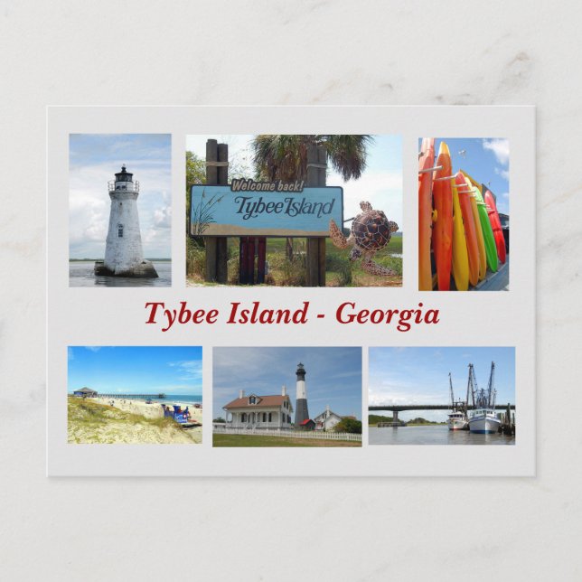 Carte postale Tybee Island, Géorgie (Devant)