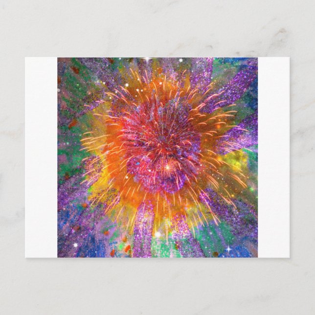 Carte Postale Tye-Dye (Devant)