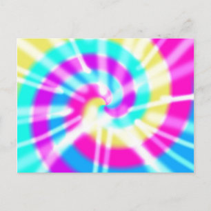 Carte Postale Tye Dye Motif
